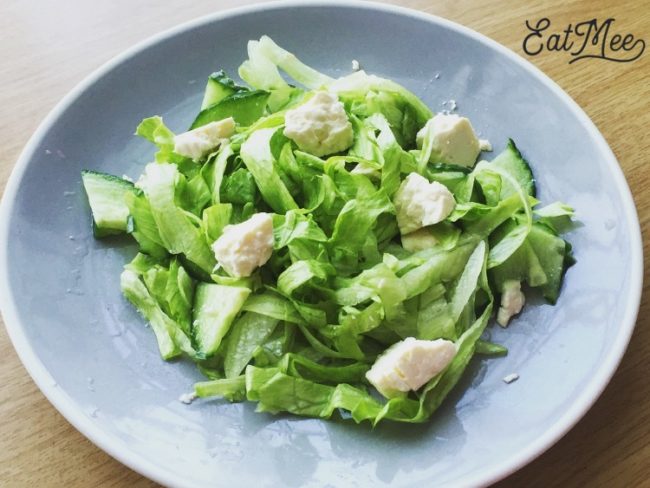 Cucumber Lettuce & Feta Cheese Salad