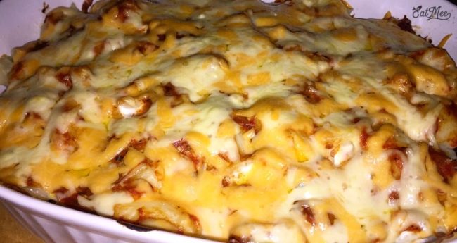 Layered Chicken Steaklet Gnocchi Pasta