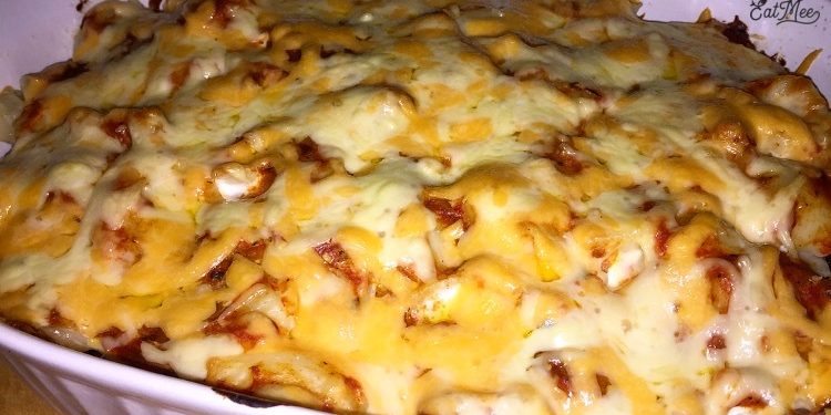 Layered Chicken Steaklet Gnocchi Pasta