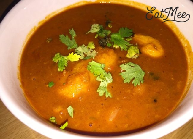 Sugar Beans Curry With Madumbis (Yams)