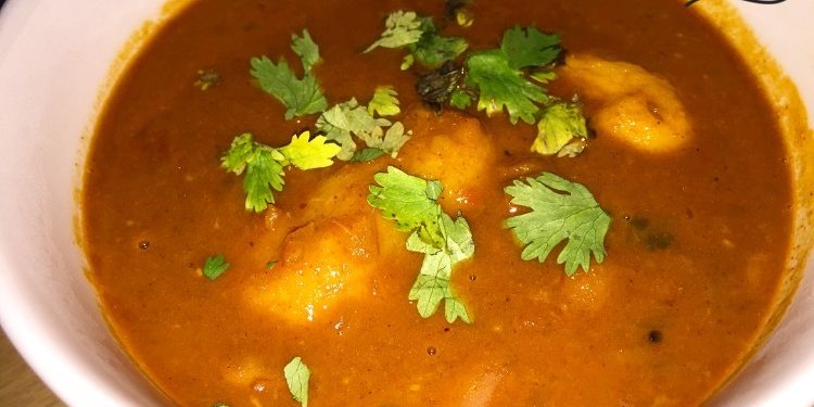 Sugar Beans Curry With Madumbis (Yams)