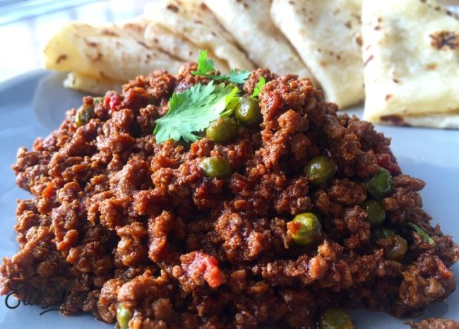 Mince Curry With Peas