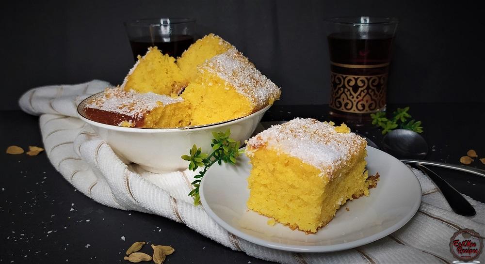 Steamed Cornmeal and Coconut Cake - Travel Cook Tell