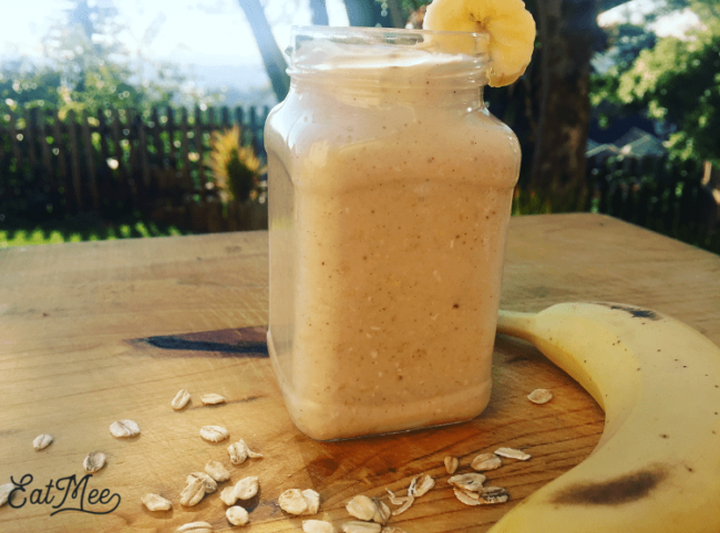 Breakfast Oatmeal Banana Smoothie