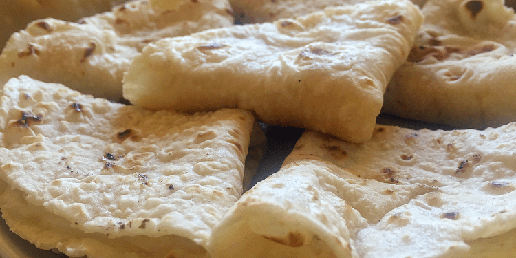 Cooked Dough Roti Cooked Dough Roti