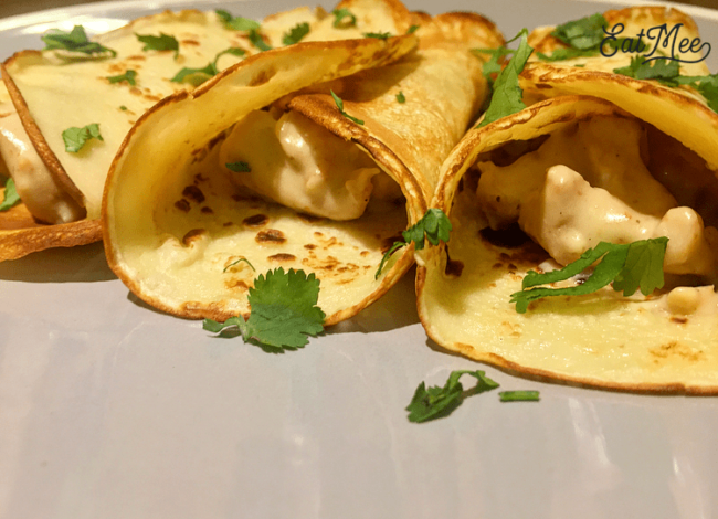 Chicken & Mushroom Savoury Crepes Chicken & Mushroom Savoury Crêpes