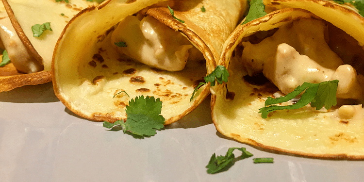 Chicken & Mushroom Savoury Crêpes