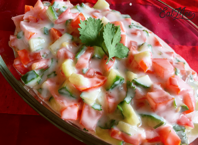 Tomato Cucumber Raita