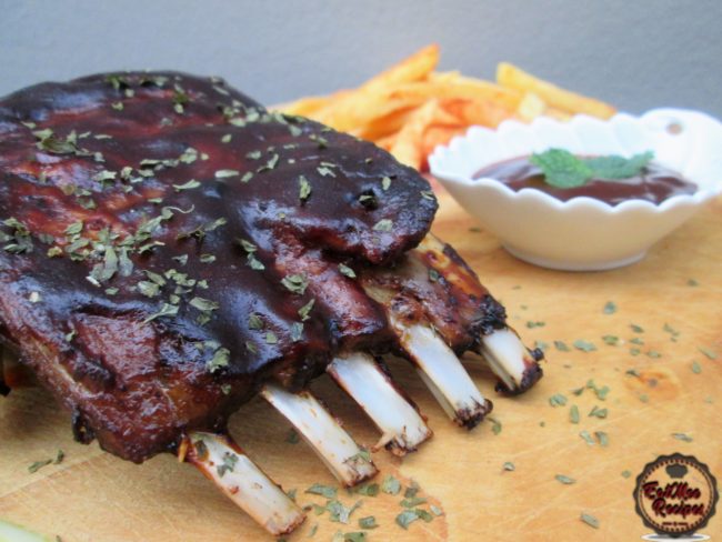 Sticky BBQ Lamb Ribs