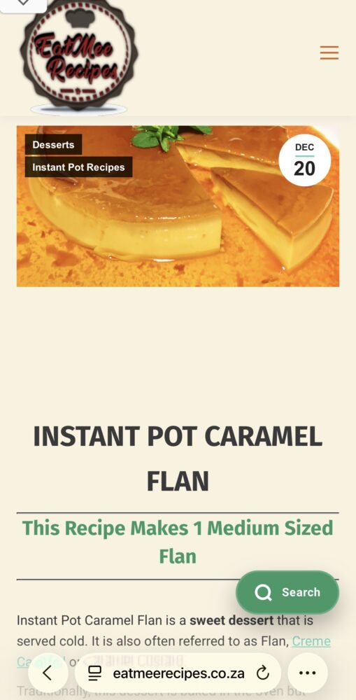 Instant Pot Caramel Flan Instant Pot Caramel Flan