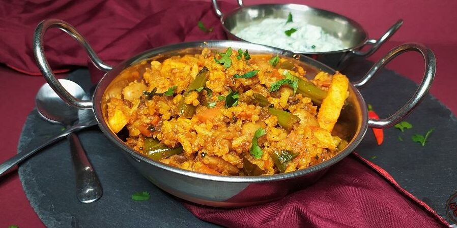 Vegetable Biryani Using Harvestime Frozen Veg