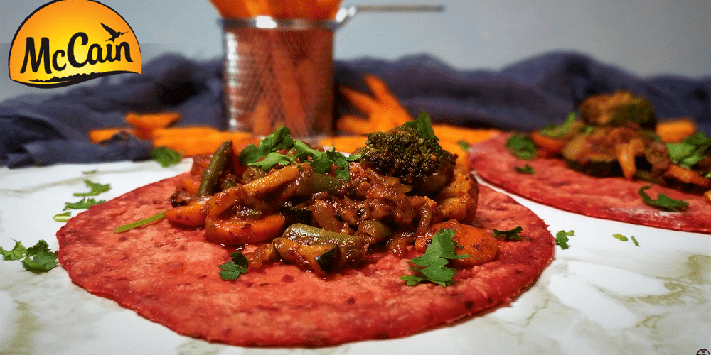 McCain Vegetarian Beetroot Wraps