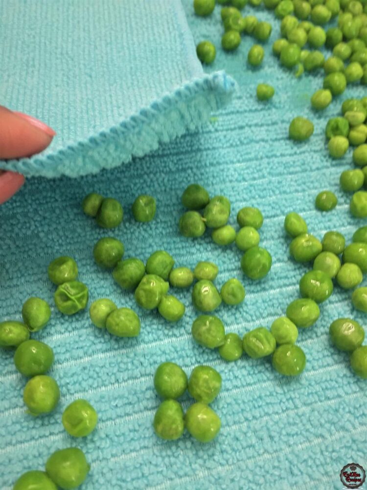 Air Fried Spicy Green Peas