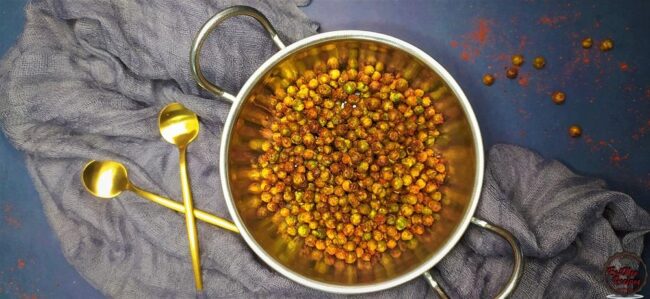 Air Fried Spicy Green Peas