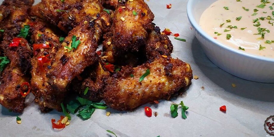 Air Fried Masala Chicken Wings Air Fried Masala Chicken Wings