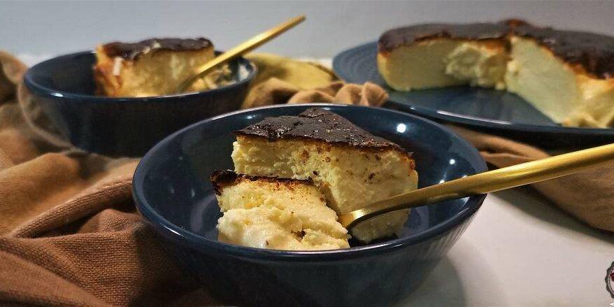 Air Fryer Burnt Basque Cheesecake Air Fryer Burnt Basque Cheesecake