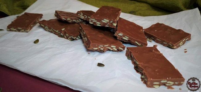 Pumpkin Seed Chocolate Bark