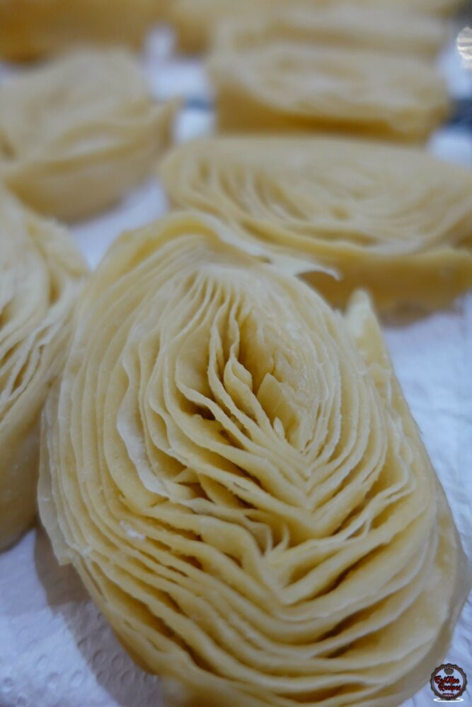 Next you want to place them back onto paper towels & allow them to drain out the oil for at least a day. Keep changing the paper towels as these Banana Puri's absorb a lot of oil.