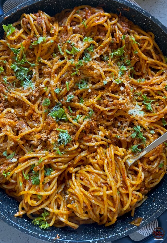 Spicy Mince Spaghetti