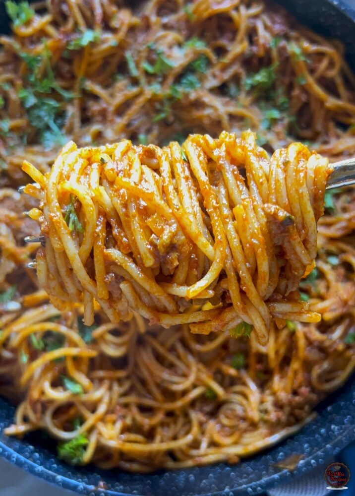 Spicy Mince Spaghetti