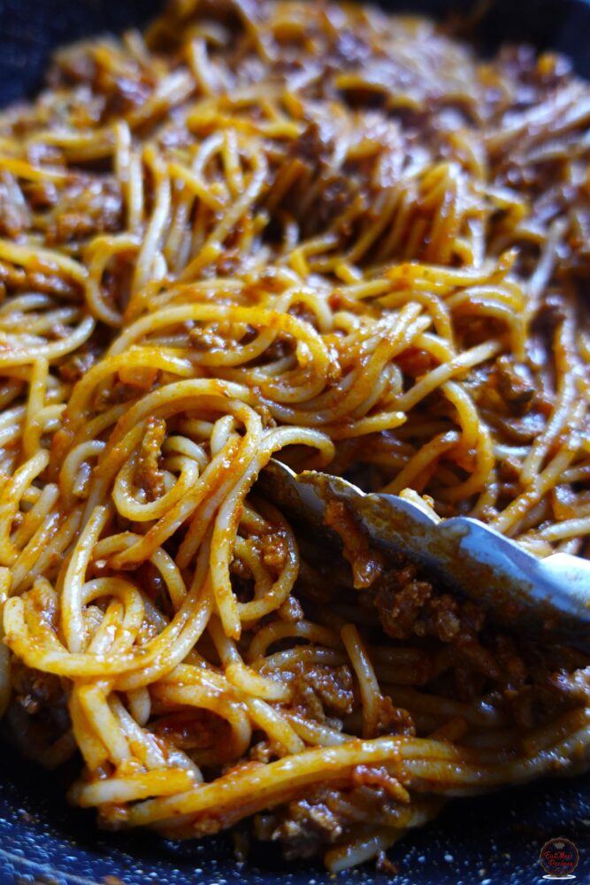 Spicy Mince Spaghetti