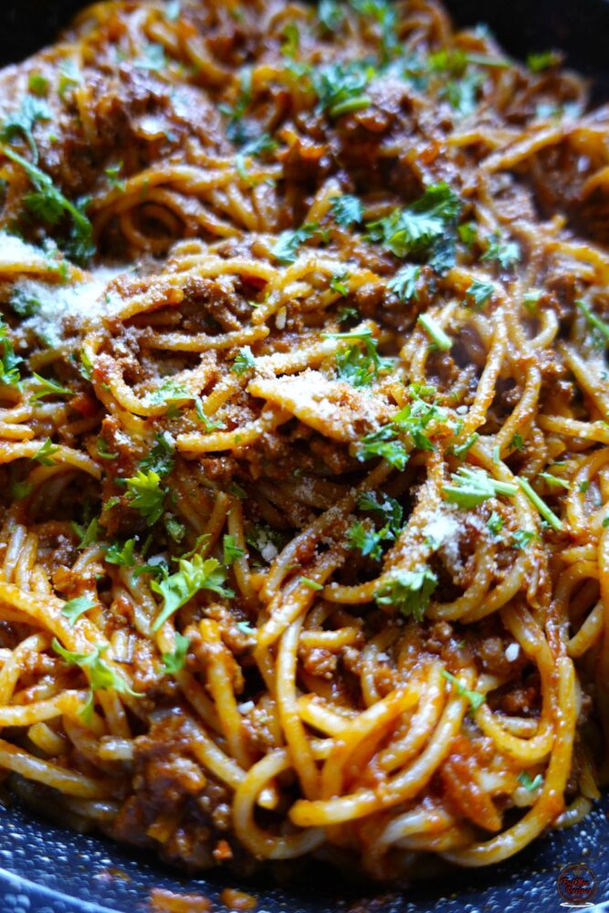 Spicy Mince Spaghetti