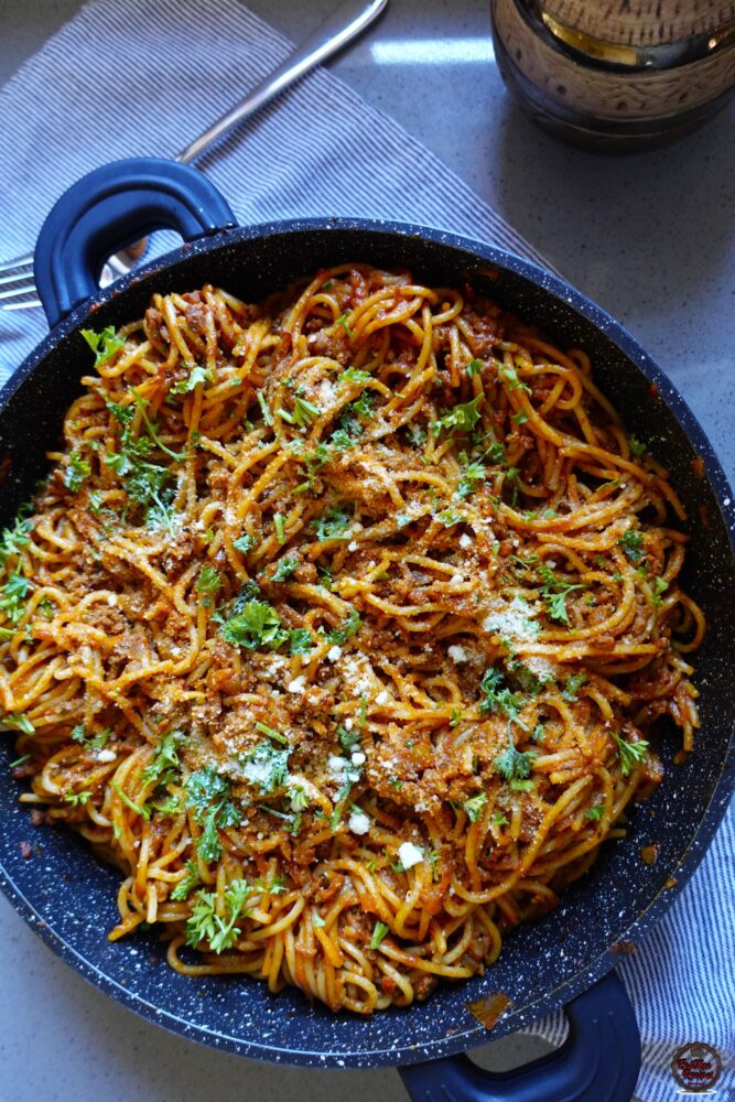 Spicy Mince Spaghetti