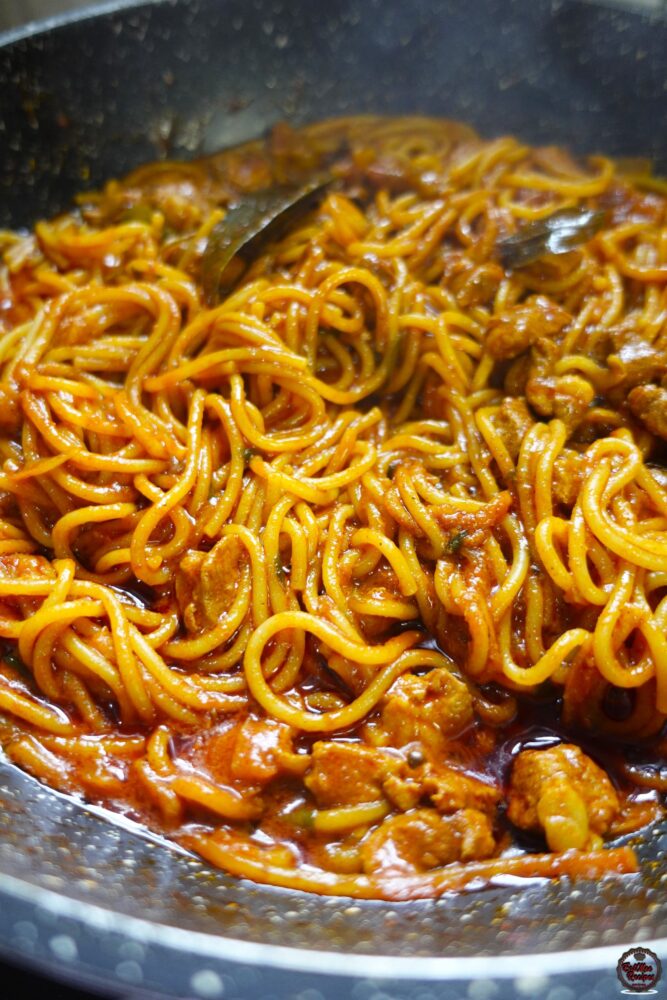 Mum's Curried Lamb Spaghetti Mum's Curried Lamb Spaghetti