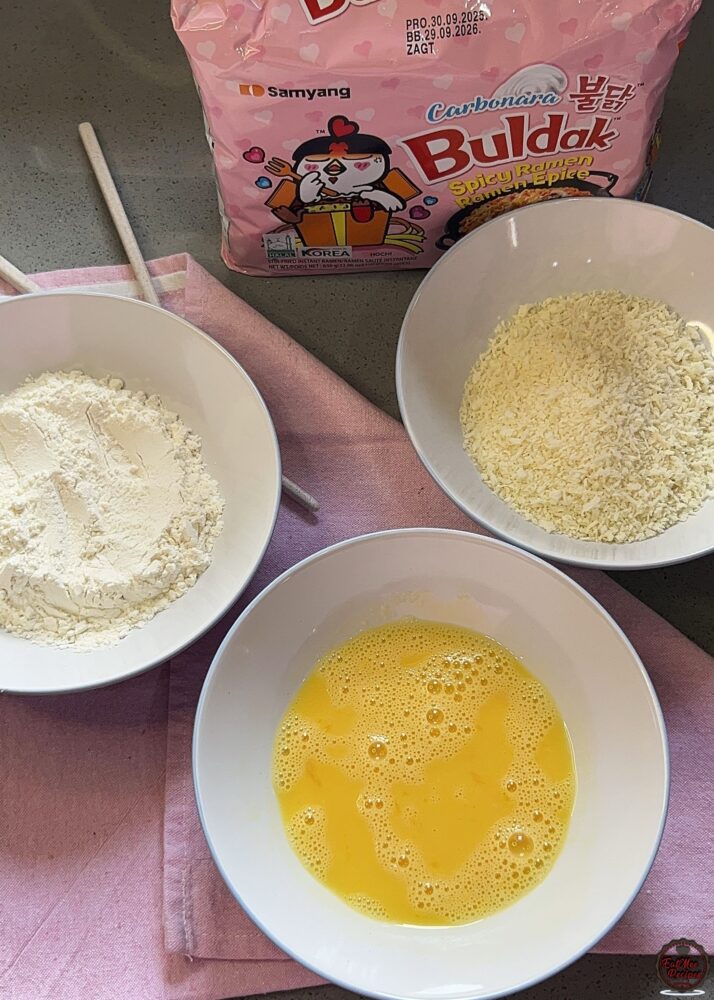 Crispy Buldak Carbonara Rolls