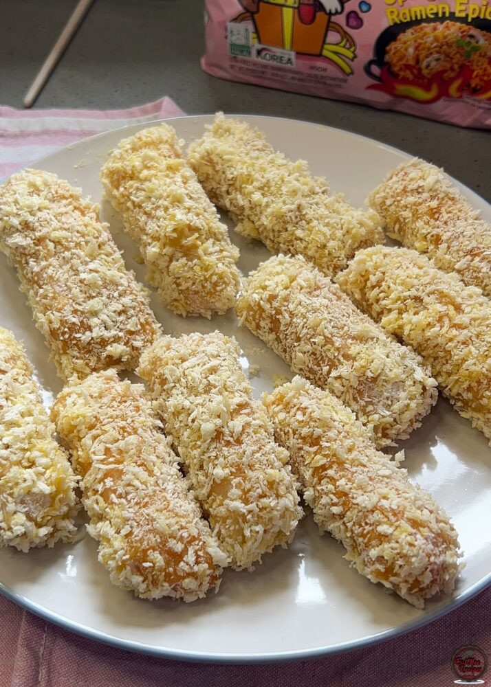 Crispy Buldak Carbonara Rolls