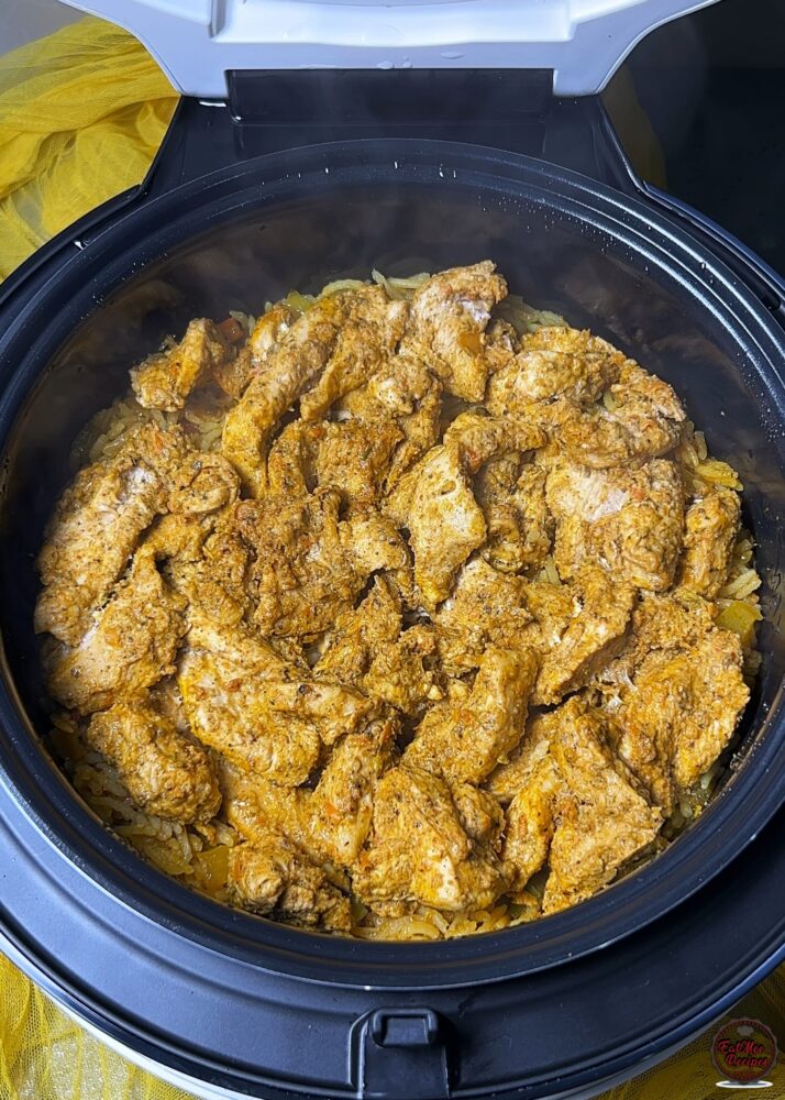 Nando’s-Style Spicy Rice & Chicken Strips (Instant Rice Cooker) Nando’s-Style Spicy Rice & Chicken Strips (Instant Rice Cooker)