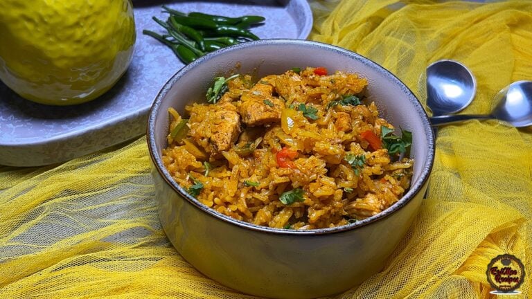 Nando’s-Style Spicy Rice & Chicken Strips (Instant Rice Cooker)