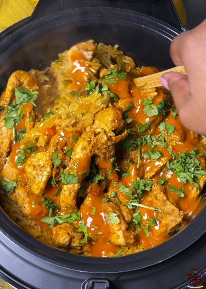 Nando’s-Style Spicy Rice & Chicken Strips (Instant Rice Cooker) Nando’s-Style Spicy Rice & Chicken Strips (Instant Rice Cooker)