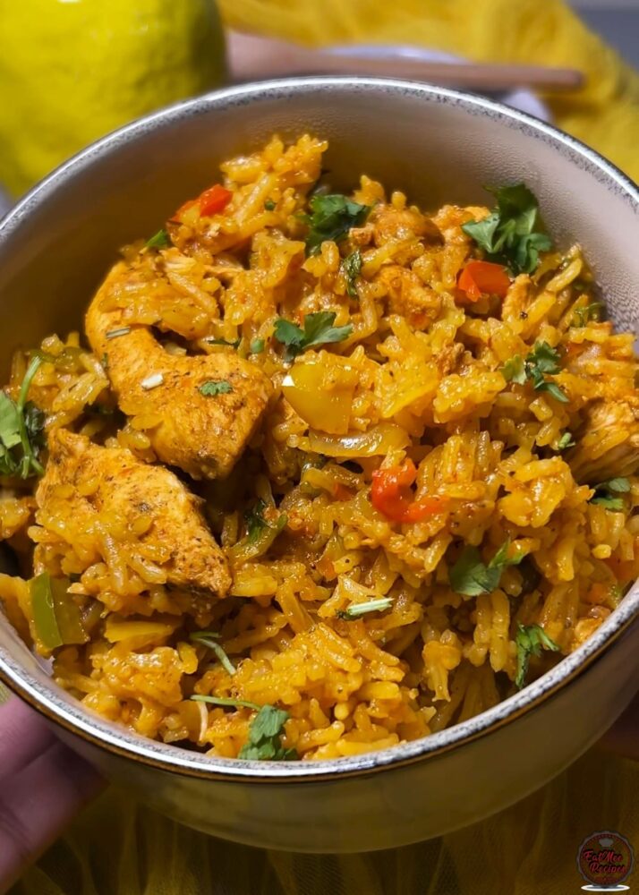 Nando’s-Style Spicy Rice & Chicken Strips (Instant Rice Cooker) Nando’s-Style Spicy Rice & Chicken Strips (Instant Rice Cooker)