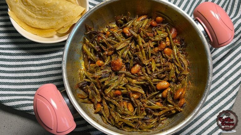 Mum's Green Beans Curry with Gadra Beans