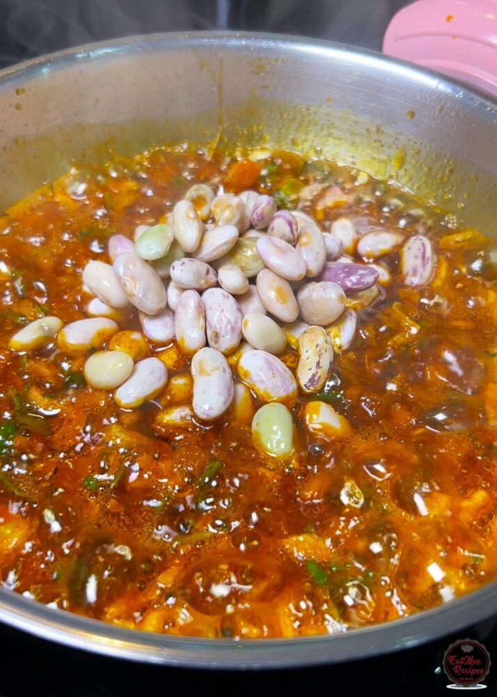 Mum's Green Beans Curry with Gadra Beans